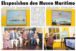 Kranten artikel Maritiem Museum Curaçao
