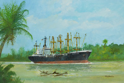 ms Amerfoort ms Amerfoort in het Panamakanaal