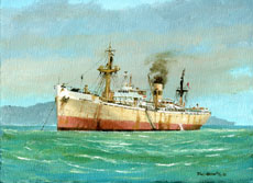 Schilderij ss Delfland