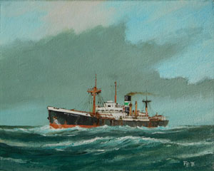 Schilderij Stad Maassluis – Halcyon Line